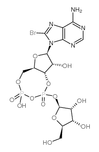 8-溴-环二磷酸腺苷核糖结构式