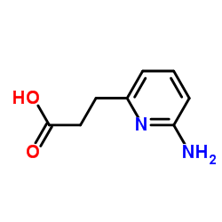 2-氨基-6-(2-羧基乙基)吡啶结构式