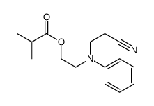 2-[N-(2-cyanoethyl)anilino]ethyl 2-methylpropanoate Structure