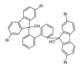 2,7-dibromo-9-[2-[2-(2,7-dibromo-9-hydroxyfluoren-9-yl)phenyl]phenyl]fluoren-9-ol Structure
