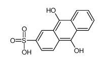 9,10-dihydroxyanthracene-2-sulfonic acid结构式