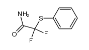 α,α-Difluoro-α-(phenylthio)acetamide结构式