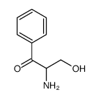 2-AMINO-3-HYDROXY-1-PHENYL-1-PROPANONE结构式