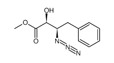 methyl (2S,3R)-3-azido-2-hydroxy-4-phenylbutanoate结构式
