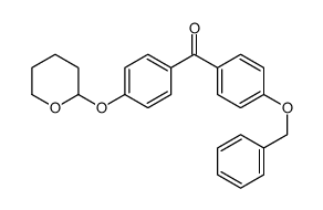 [4-(苯甲氧基)苯基] [4-[(四氢-2H-吡喃-2-基)氧基]苯基]-甲酮结构式