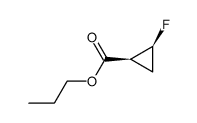 Cyclopropanecarboxylic acid, 2-fluoro-, propyl ester, (1S,2S)- (9CI) picture