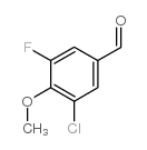 3-氯-5-氟-4-甲氧苯甲醛结构式