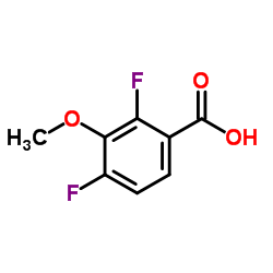 2,4-Difluoro-3-methoxybenzoic acid structure