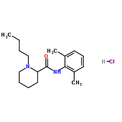 Bupivacaine hydrochloride structure