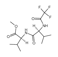 methyl N-[N-(trifluoroacetyl)-L-valyl]-L-valinate结构式