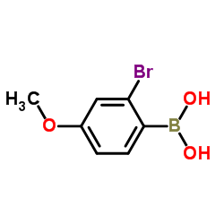 2-Bromo-4-methoxyphenylboronic acid结构式