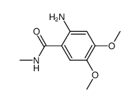 2-amino-4,5-dimethoxy-N-methylbenzamide结构式