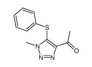 1-(1-methyl-5-(phenylthio)-1H-1,2,3-triazol-4-yl)ethan-1-one Structure