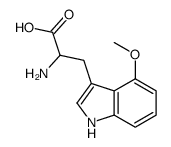 2-氨基-3-(4-甲氧基-1H-吲哚-3-基)丙酸结构式