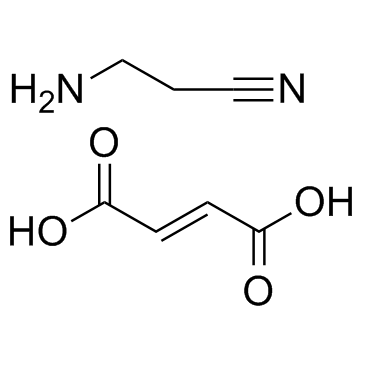 3-aminopropionitrile fumarate Structure