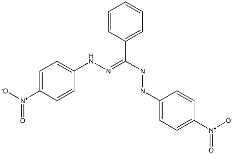 1,5-Bis(4-nitrophenyl)-3-phenylformazan Structure