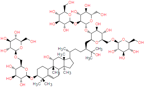 罗汉果皂苷VI B结构式