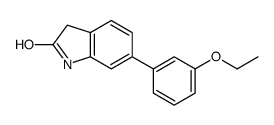 6-(3-乙氧基-苯基)-1,3-二氢-吲哚-2-酮结构式