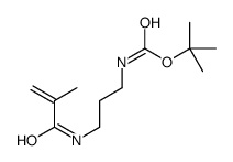 (3-甲基丙烯酰氨丙基)氨基甲酸叔丁酯结构式