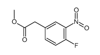 3-硝基-4-氟苯乙酸甲酯结构式