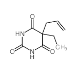 2,4,6(1H,3H,5H)-Pyrimidinetrione,5-ethyl-5-(2-propen-1-yl)- Structure