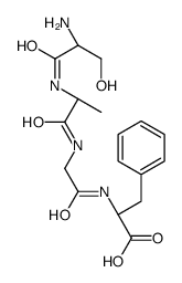 (2S)-2-[[2-[[(2S)-2-[[(2S)-2-amino-3-hydroxypropanoyl]amino]propanoyl]amino]acetyl]amino]-3-phenylpropanoic acid Structure