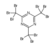 2,4,6-tris(tribromomethyl)-1,3,5-triazine Structure