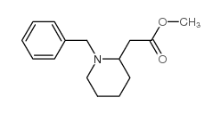 1-(苯基甲基)-2-哌啶乙酸甲酯结构式
