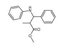methyl 3-anilino-2-methyl-3-phenylpropanoate结构式