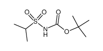 N-(tert-butoxycarbonyl) isopropylsulfonamide结构式
