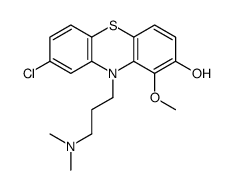 8-Chloro-10-[3-(methylamino)propyl]-2-methoxy-10H-phenothiazin-3-ol Structure