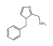 (1-苄基-1H-咪唑-2-基)甲基胺结构式