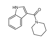 1H-indol-3-yl(piperidin-1-yl)methanone结构式