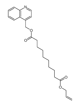 prop-2-enyl 4-quinolylmethyl decanedioate结构式