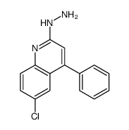 (6-chloro-4-phenylquinolin-2-yl)hydrazine结构式