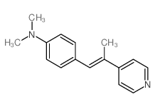 Benzenamine,N,N-dimethyl-4-[2-(4-pyridinyl)-1-propen-1-yl]-结构式