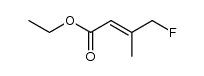 ethyl (E)-3-(fluoromethyl)-2-butenoate结构式
