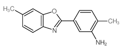 2-Methyl-5-(6-methyl-benzooxazol-2-yl)-phenylamine Structure