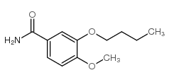 3-丁氧基-4-甲氧基苯甲酰胺结构式