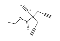 ethyl 2-isocyano-2-propargyl-4-pentynoate结构式