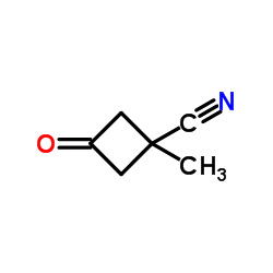 1-甲基-3-氧代环丁烷-1-腈结构式