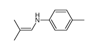 4-methyl-N-(2-methylprop-1-en-1-yl)aniline结构式