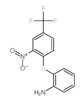 Benzenamine, 2-[[2-nitro-4-(trifluoromethyl)phenyl]thio]- Structure