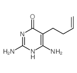 4(3H)-Pyrimidinone,2,6-diamino-5-(3-buten-1-yl)-结构式