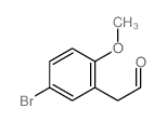 2-(5-溴-2-甲氧基苯基)乙醛结构式