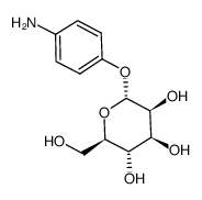 4-氨基苯基 α-D-吡喃甘露糖苷结构式