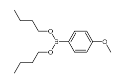 4-CH3OC6H4B(O-n-C4H9)2结构式