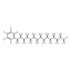 1-苯基十五烷-D36结构式