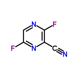 3,6-二氟-2-氰基吡嗪结构式