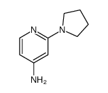2-(吡咯烷-1-基)吡啶-4-胺结构式